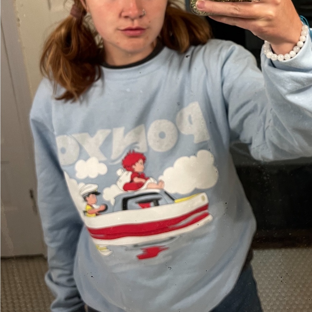 Ponyo Sky Blue Crewneck
